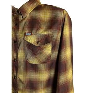 Dixxon Goldfeild Snap Up Long Sleeve Flannel Men's L (N042525)
